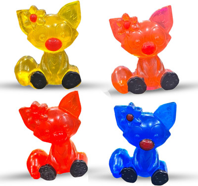 the bath stories Pack of 4 Handmade Cute Cat Shape Pure Glycerin Soap 30gm each(4 x 32.5 g)