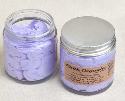 CHITTAM ORGANICS BACK TO BASICS Lavender & Kokum Butter Skin Firming Whipped Soap(100 g)