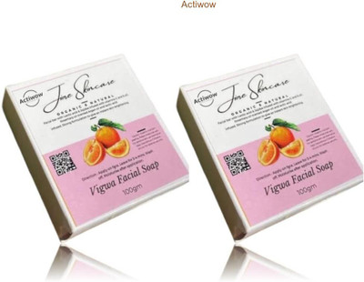 ACTIWOW Jiore Vigwa Whitening Soap for Clear, Soft, Glowing Skin Combo(2 x 100 g)