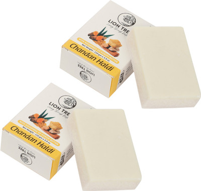 Lion Tree Handmade Chandan Haldi Soap With Goodness Of Kokum Butter(2 x 110 g)