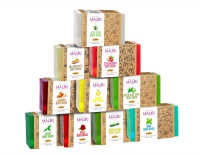 Khadi Mauri Herbal Ayurvedic Soap, Assorted, 125g (Pack of 10)(10 x 125 g)