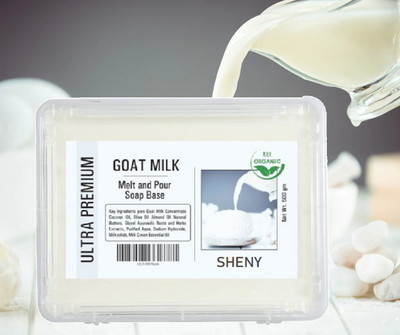 sheny soft Ultra Clear goat milk Pour & Melt Soap Base(500 g)
