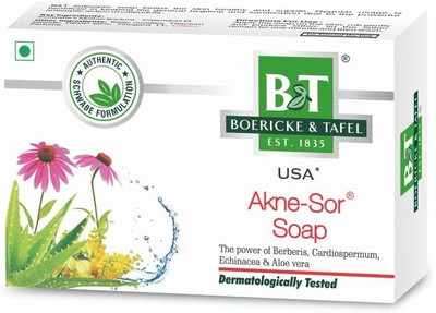 Boericke & Tafel Akne Sor Soap - For acne, pimple & dark spot free skin(5 x 75 g)