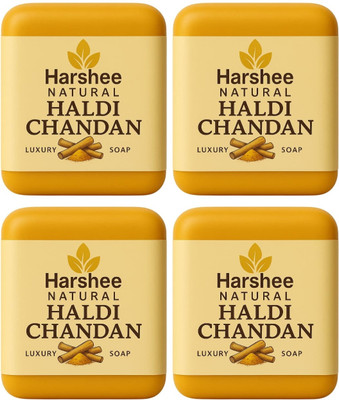 Harshee Natural haldi chandan soap pck 4(4 x 100 g)