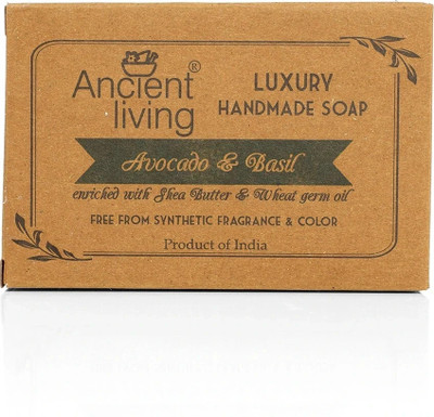 Ancient Living Avocado & Basil Luxury Handmade Soap -100gm (set of 2)(2 x 50 g)