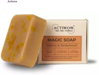 ACTIWOW Magic Soap Peach Shine Bar with Cream and Vitamin C(100 g)