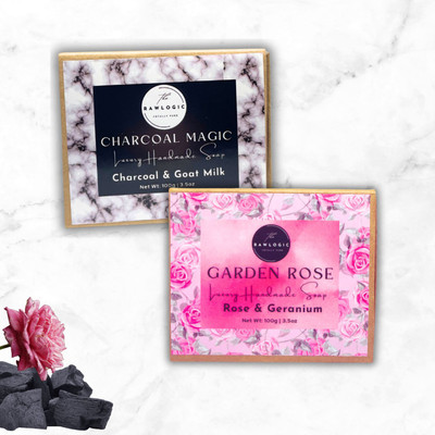 The RAWLOGIC (Charcoal Goat Milk & Rose Geranium)(2 x 55 g)