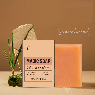PERLENTE The Skin Lightening Handmade Sandalwood And Saffron Extract Soap(150 g)