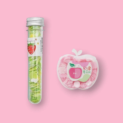 asija makeovers Best Tube Shape Paper Soap with Apple Shape Disposable Paper Soap(2 x 10 g)