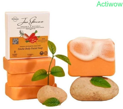 ACTIWOW Jiore Skincare Sinche Body Soap with Citrus & Mint Combo Set(2 x 100 g)