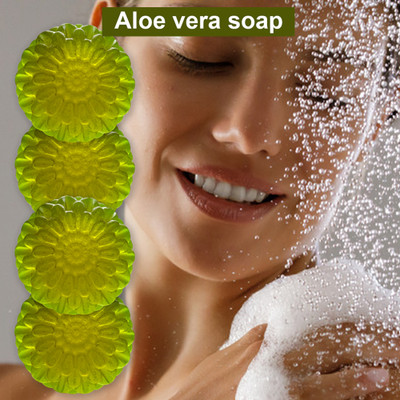 CHITAKSH Revitalizing Aloevera Soap with Grapefruit Oil (100GM) (PACK OF 4)(400 g)