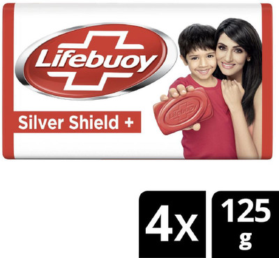 LIFEBUOY 100% Stronger Germ Protection(4 x 125 g)