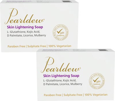 Pearldew Skin Lightening Soap | Milk Cream, Mulberry & Shea Butter 75 gm(2 x 75 g)