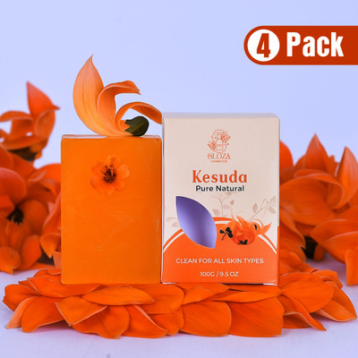 gloza Ayurvedic Skin Care Natural & Home Made Soaps for All clean and Glowing Skin -4(4 x 100 g)