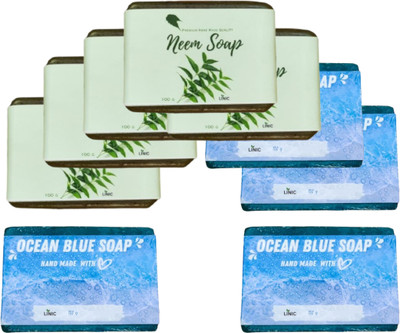 linic HERBAL NEEM SOAP(5), OCEAN BLUE(4)(9 x 100 g)