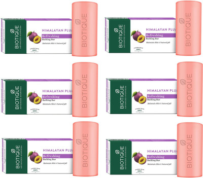 BIOTIQUE HIMALAYAN PLUM Refreshing Body Soap 150g(6 x 150 g)