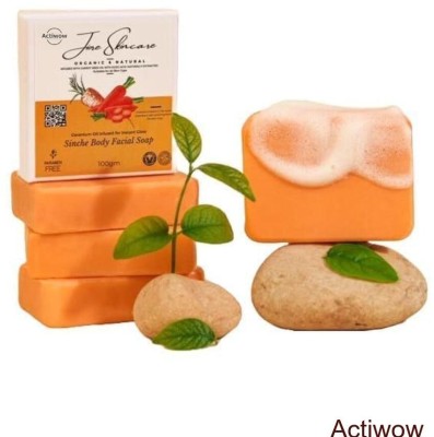 ACTIWOW Jiore Skincare Sinche Body Soap with Herbal Rosehip Extract Combo Set(2 x 100 g)