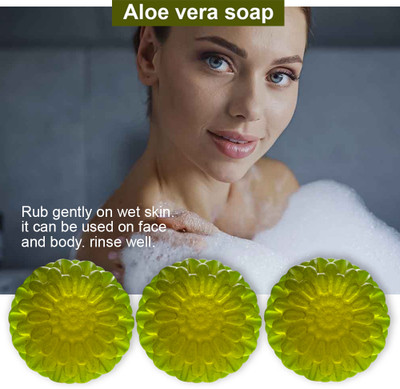 CHITAKSH Refreshing Aloe Vera Soap with Mint (100GM) (PACK OF 3)(300 g)