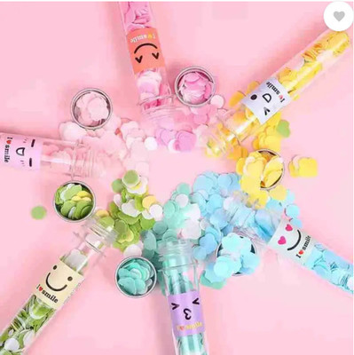 FULAMDE 5 Pcs Floral Scented Travel Soft Paper Soap Flower Design Tube Shape Bottle(5 x 2 g)