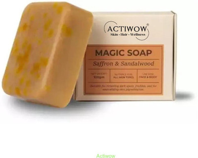 ACTIWOW Magic Soap Natural Polish Bar with Walnut and Rose Petals(100 g)