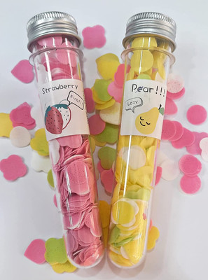 B inik Soft Paper Soap Flower Design Tube Shape Bottle PACK OF 4Pcs(2 x 1 g)