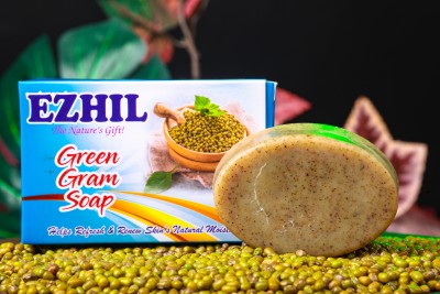 Ezhil Cosmetics Products Ezhil Organic Green Gram Handmade Soap(75 g)