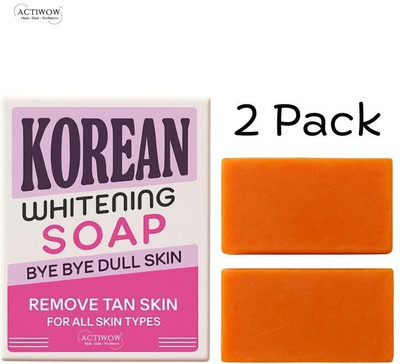 ACTIWOW Korean Soap with Glow Herbal Whitening 2PCS(100 g)