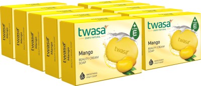 Twasa Mango Butter Skin Whitening Soap| Best Bathing Bar For Body(10 x 75 g)