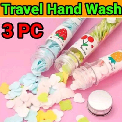 ghorela 3 AE Travel Soft Paper Soap Flower Design Tube Shape Bottle MULTICOLOR(2 g)