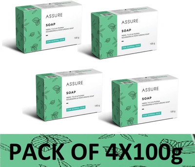 Rastic Assure Neem Tulsi and Pudina soap Pack of 4(4 x 100 g)