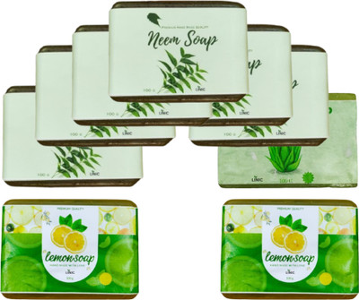 linic HERBAL NEEM SOAP(6),ALOE VERA SOAP(1), GOAT MIK(2)(9 x 100 g)