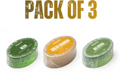 SOAPOINT Neem, Haldi Chandan & Aeloeverra Natural Soap Best Combo (Pack of 3)(3 x 100 g)