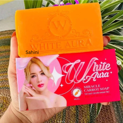 sahini White Aura Deep Cleansing Herbal Carrot Soap(100 g)