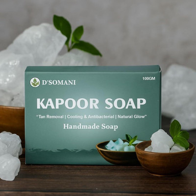D'SOMANI Kapoor Handmade Soap | Natural Ayurvedic Bath Bar for Fresh and Glowing Skin(100 g)