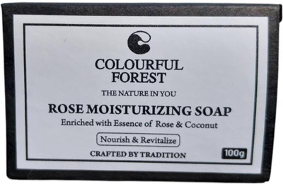 Colourful Forest The Nature in You Rose Moisturizing Soap | Enriched with essence of Rose & Coconut(100 g)