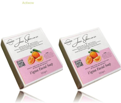 ACTIWOW Jiore Vigwa Whitening Soap for Glowing, Hydrated Skin Combo(2 x 100 g)