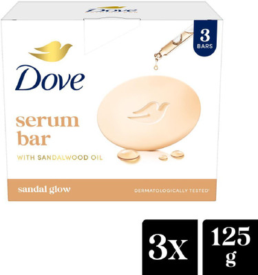 DOVE Serum Bar with Sandalwood Oil(3 x 125 g)