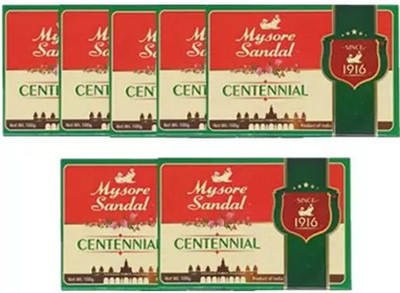 MYSORE SANDAL Centennial Soap 100g Pack Of 7(7 x 100 g)