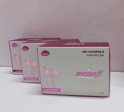 Aurelderma moisoft Skin nourishing & moisturizing Bar(3 x 75 g)