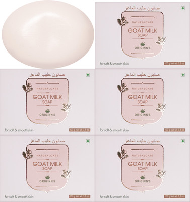OriginnsHerbal Origin's Natural Skin Care Goat Milk Soap For Women & men(5 x 100 g)