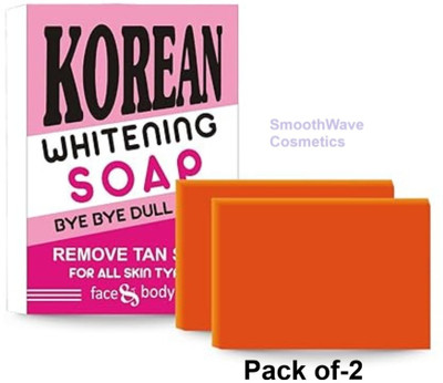 SmoothWave Cosmetics Korean Whitening Soap pack of-2-84(2 x 100 g)