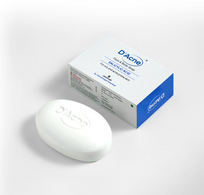 D'ACNE Soap |Controls Excess Sebum |Body & Facesoap for Acne-prone and Oily Skin |Dacne(75 g)