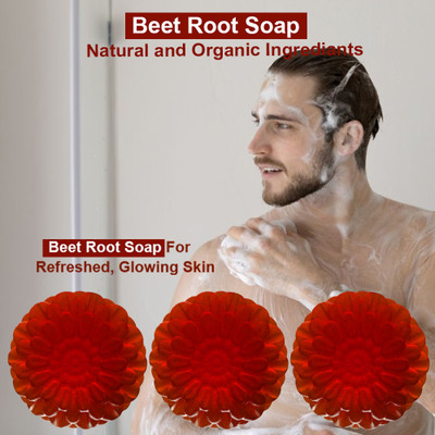 panthi Beet Root Cleansing Bar (100GM) (PACK OF 3)(3 x 100 g)