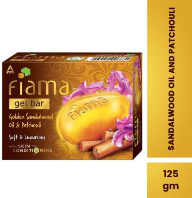 FIAMA Gel bathing bar Golden Sandalwood oil and Patchouli(125 g)