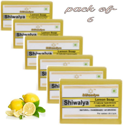 shiwalya Natural Lemon Soap for All Skin Type(6 x 120.83 g)