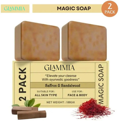 GLAMMIA Gher Soap | Ensures Natural Softness(2 x 100 g)