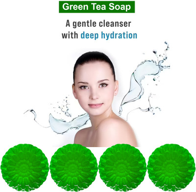 CHITAKSH Energizing Green Tea Soap (100GM) (PACK OF 4)(4 x 100 g)