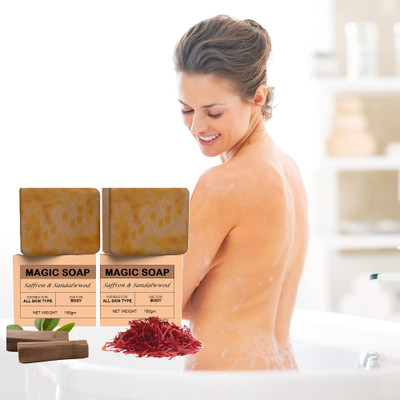 Sheny Tan Removal Magic Soap Sandalwood & Saffron Bath Soap(2 x 75 g)