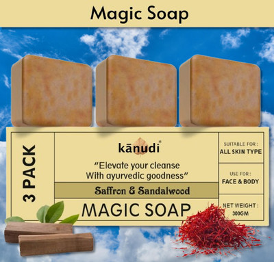 KaNuDi Magic Soap for Refreshing Skin Pack of 3(3 x 100 g)