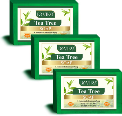 Doviko Pure & Refreshing Tea Tree Soap for Acne Control(3 x 125 g)
